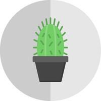 Cactus Flat Scale Icon Design vector