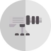 Gun Flat Scale Icon Design vector