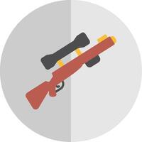Gun Flat Scale Icon Design vector
