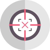Scope Flat Scale Icon Design vector