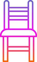 Dining Chair Line Gradient Icon Design vector