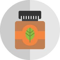 Essential Oil Flat Scale Icon Design vector