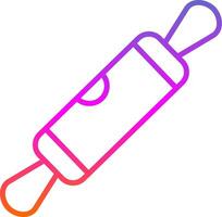 Rolling Pin Line Gradient Icon Design vector