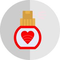 Perfume Flat Scale Icon Design vector
