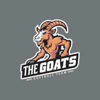 color the goat design vector