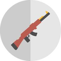 pistola plano escala icono diseño vector