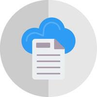 Cloud Data Flat Scale Icon Design vector
