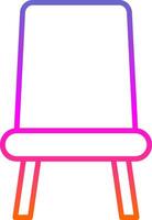 Seat Line Gradient Icon Design vector