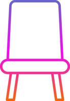 Seat Line Gradient Icon Design vector