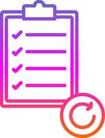 Sprint Line Gradient Icon Design vector
