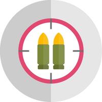 Ammo Flat Scale Icon Design vector