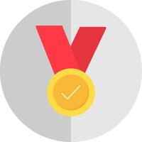 Medal Flat Scale Icon Design vector