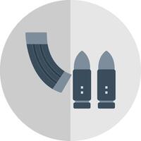 Ammunition Flat Scale Icon Design vector