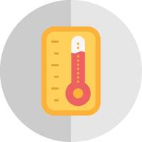 Thermometer Flat Scale Icon Design vector