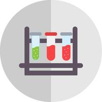 Test Tubes Flat Scale Icon Design vector