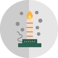 Bunsen Burner Flat Scale Icon Design vector