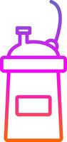 Protein Shake Line Gradient Icon Design vector
