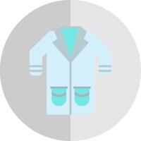 Lab Coat Flat Scale Icon Design vector