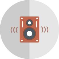 Speakers Flat Scale Icon Design vector