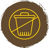 Zero Waste Line Gradient Icon Design vector