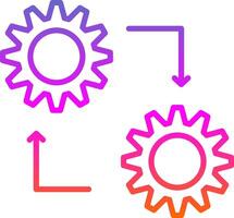 Methodology Line Gradient Icon Design vector