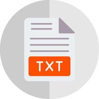 Text File Flat Scale Icon Design vector