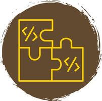Solutions Line Gradient Icon Design vector