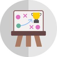 Game Plan Flat Scale Icon Design vector