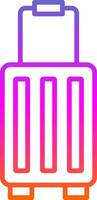 Suitcase Line Gradient Icon Design vector