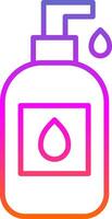 Liquid Soap Line Gradient Icon Design vector