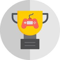 Trophy Flat Scale Icon Design vector