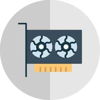 Gpu Flat Scale Icon Design vector