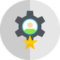 Skills Flat Scale Icon Design vector