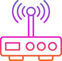 Modem Line Gradient Icon Design vector