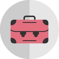 Briefcase Flat Scale Icon Design vector