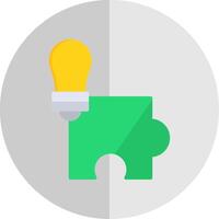 Problem Solving Flat Scale Icon Design vector