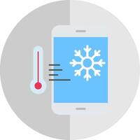 Thermostat Flat Scale Icon Design vector