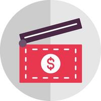 Clapperboard Flat Scale Icon Design vector