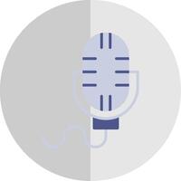 Microphone Flat Scale Icon Design vector