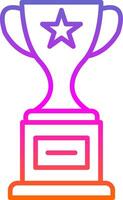Award Line Gradient Icon Design vector