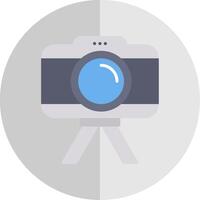 Camera Flat Scale Icon Design vector