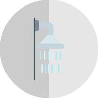 Shower Flat Scale Icon Design vector