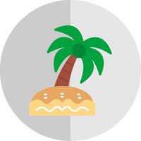 Palm Tree Flat Scale Icon Design vector