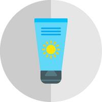 Sun Cream Flat Scale Icon Design vector