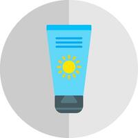 Sun Cream Flat Scale Icon Design vector