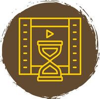 Duration Line Gradient Icon Design vector