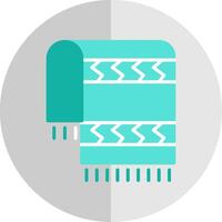 Beach Towel Flat Scale Icon Design vector