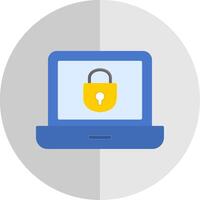 Laptop Flat Scale Icon Design vector