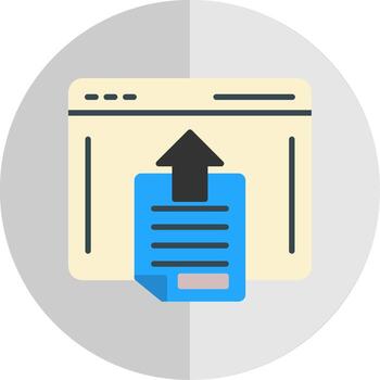 web navegador plano escala icono diseño vector