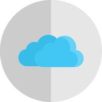 nubes plano escala icono diseño vector